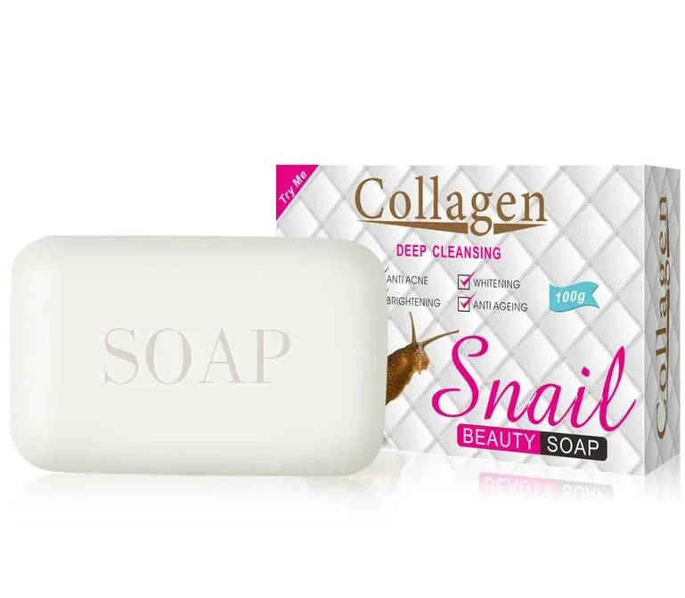 Snail Collagen Essence Handmade Soap Skin Moisturizing and Fading Fine Lines Refreshing Oil Control Whitening Soap