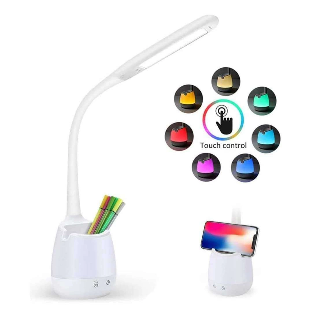 Factory Direct RGB Desk Lamp Rechargeable Table LED with USB Charging Port