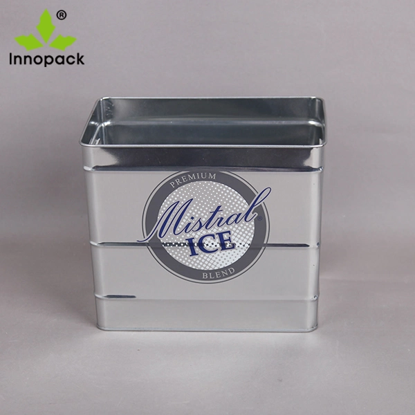 Printed 5L Square Metal Beer Ice Bucket with Handle