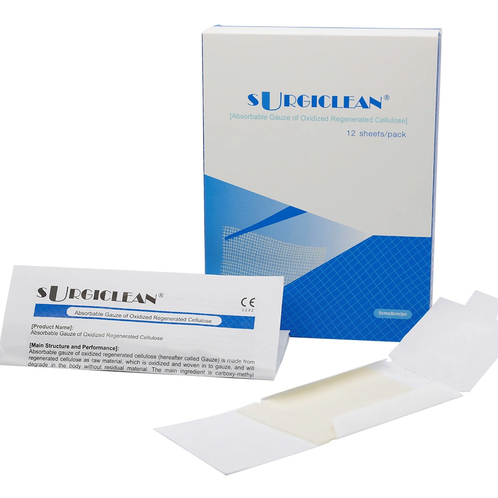 Oxidized Regenerated Cellulose Hemostatic Adhesive Wound Dressing