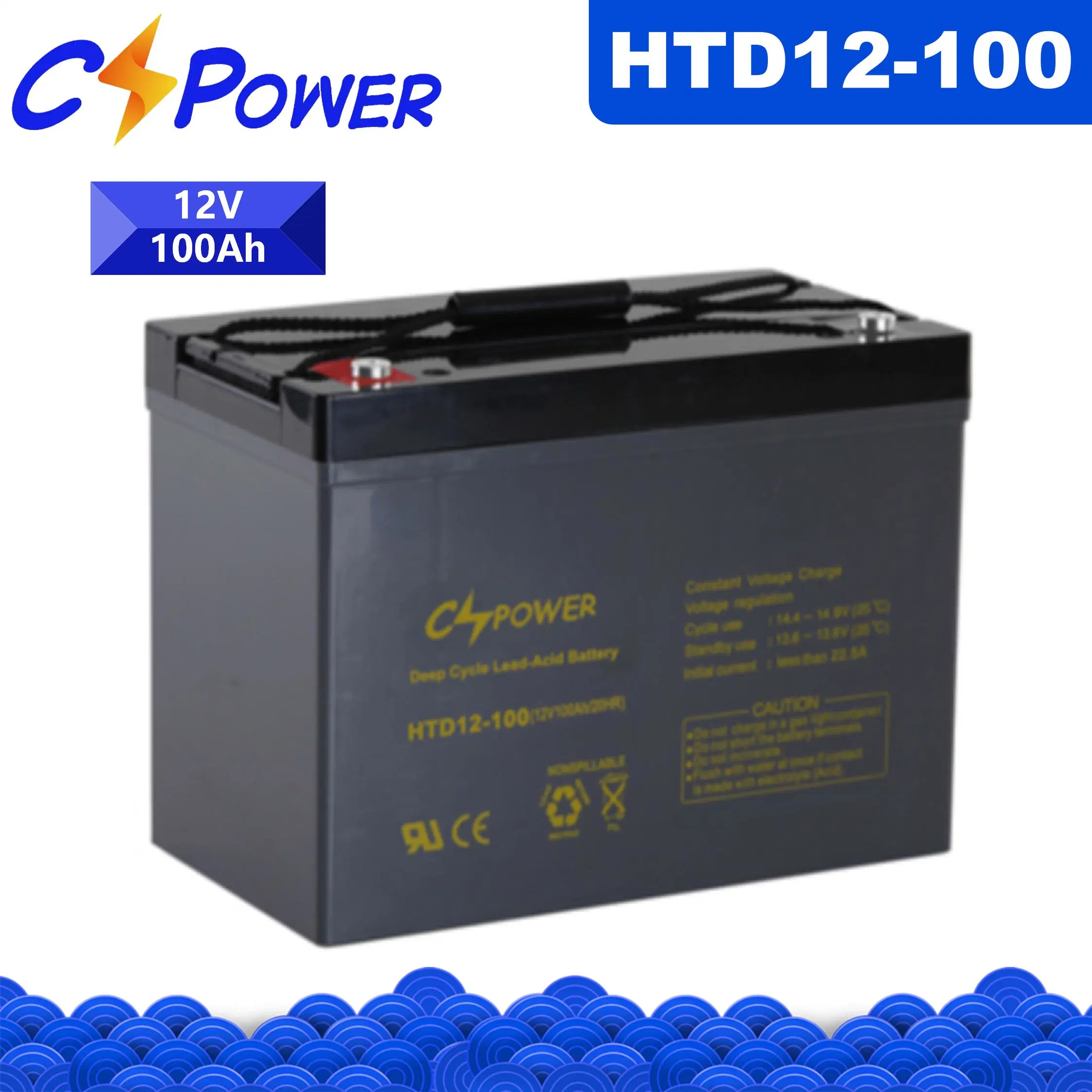 Cspower Battery Laptop 12V100ah Solar Deep Cycle Long Life AGM Battery Electric Bicycle Battery