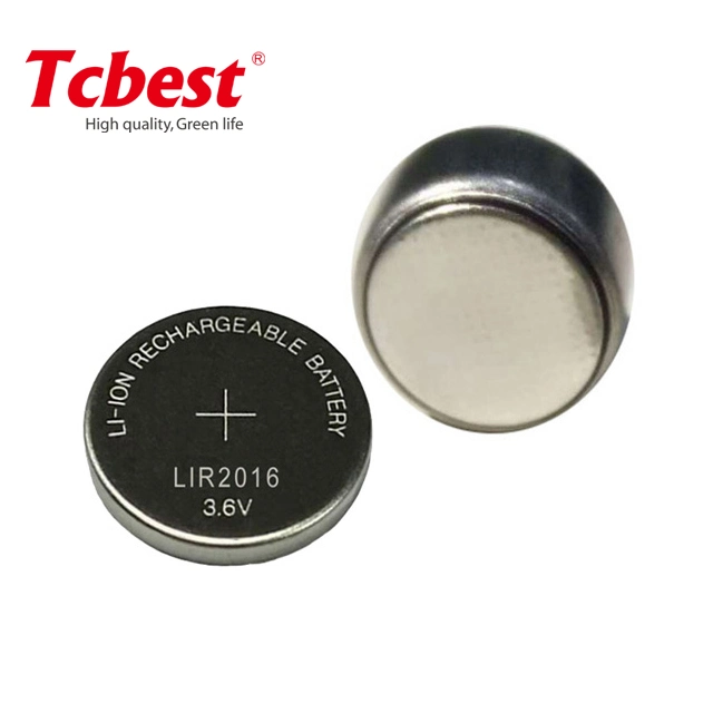 Factory Direct Lir2025 Lir2032 Lir2016 Rechargeable 3.7V 3.6V 110mAh Lithium Ion Coin Cell Battery with CE and BSCI for Watch