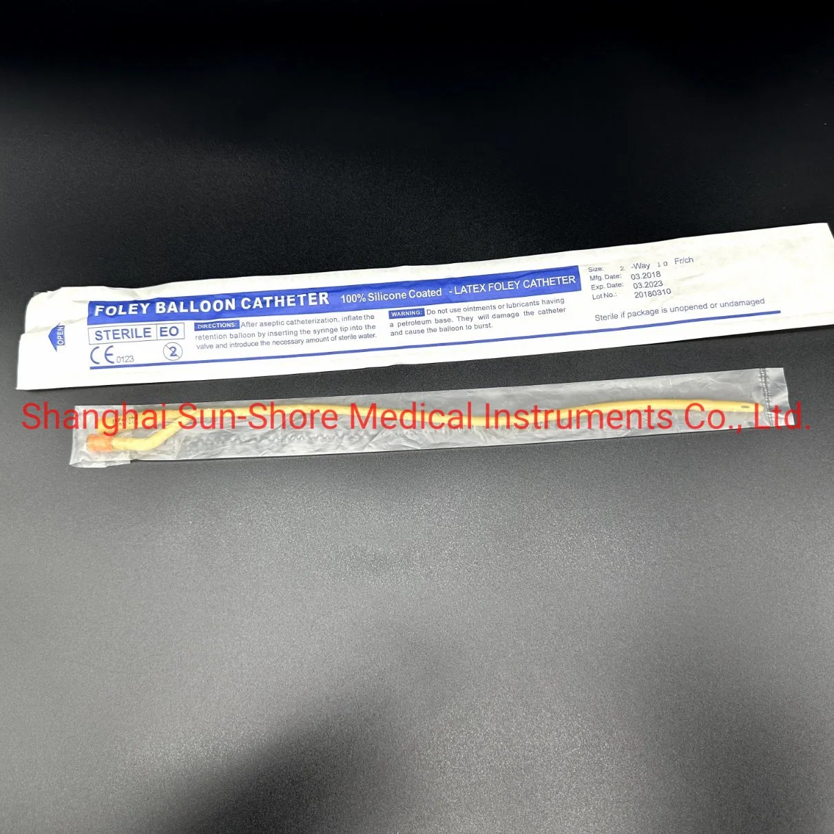 Medical Disposable Sterile Urine PVC Nelaton 100% Silicone Coated Latex Foley Catheter with Balloon