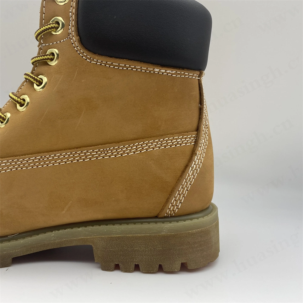 Gww, Anti-Corrosion Honey Color Work Shoe for Fish Industry Hard Wearing Goodyear Rubber Outsole S3 Standard Safety Shoe HSB217