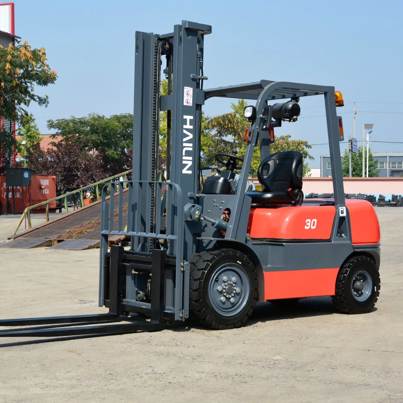 Diesel 3t Carretilla con mástil de contenedores y el desplazamiento lateral CE demostrado