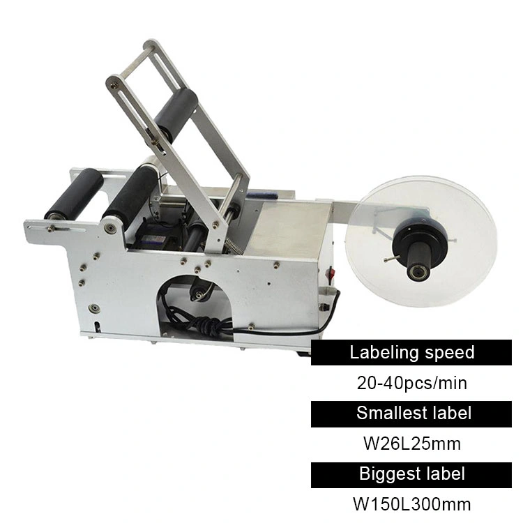 Factory Price Semi-Automatic Labeling Machine for Round Bottle Cans and Beverage Bottle