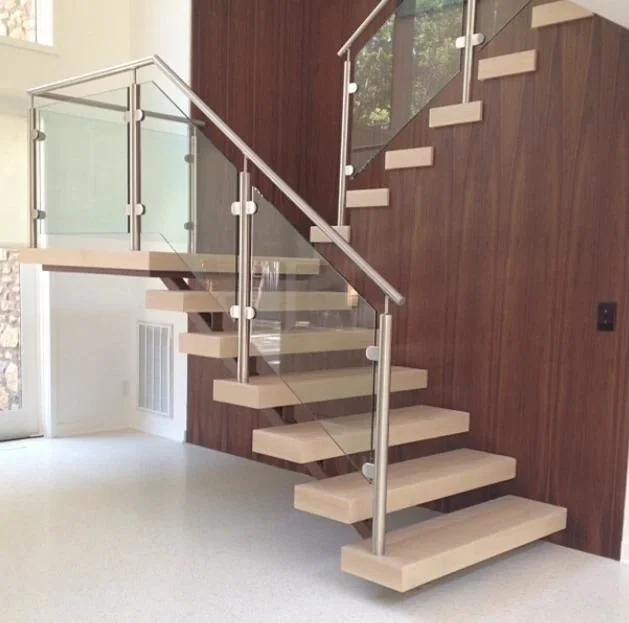 Prima Luxury Staircase Post Balustrade Glass Railing Design