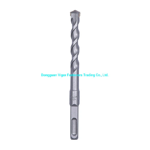 SDS Plus Drill Bits Flat Tip Two Cutters Single Flute Electric Hammer Drill Bit Electric Drill Bit Concrete Drill Bit