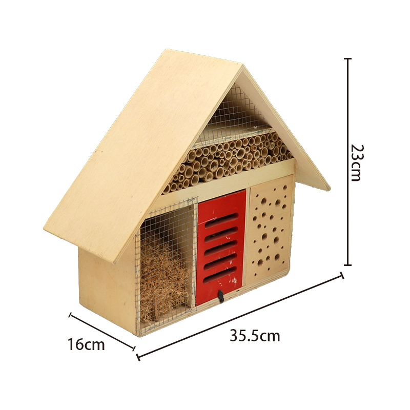 Wooden Insect Nest Bee House Hotel Insect Nest