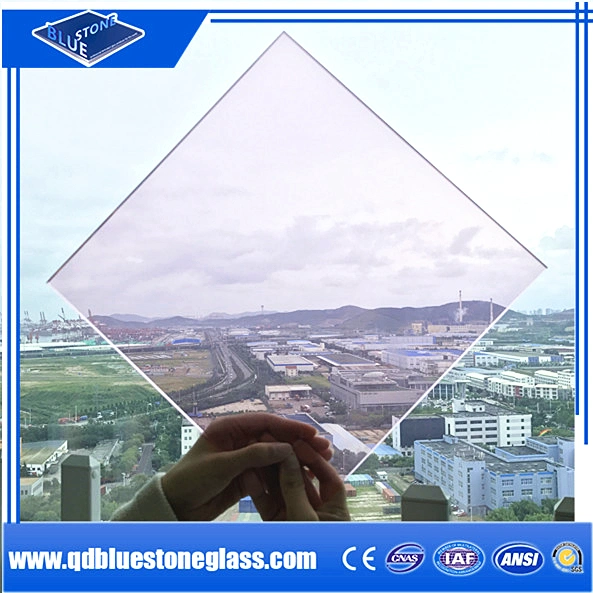 Safety Laminated Construction Glass with 0.38mm/0.76mm Milky/Pink/Blue PVB for Decorative