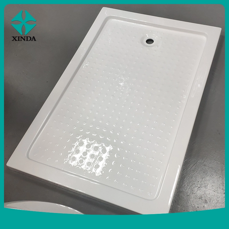High quality/High cost performance  Rectangle Shape Acrylic Center Drain Shower Tray Base