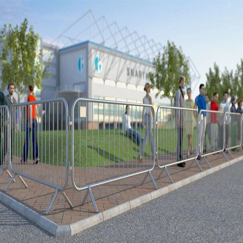 Commerce de gros personnalisée en usine de la route du trafic a galvanisé recouvert de PVC Barrière de contrôle des foules