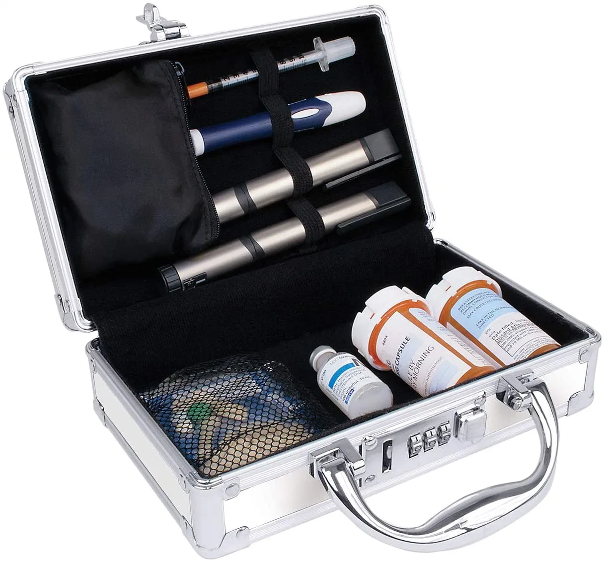 Lockable First Aid Medical Combination Lock Medicine Case