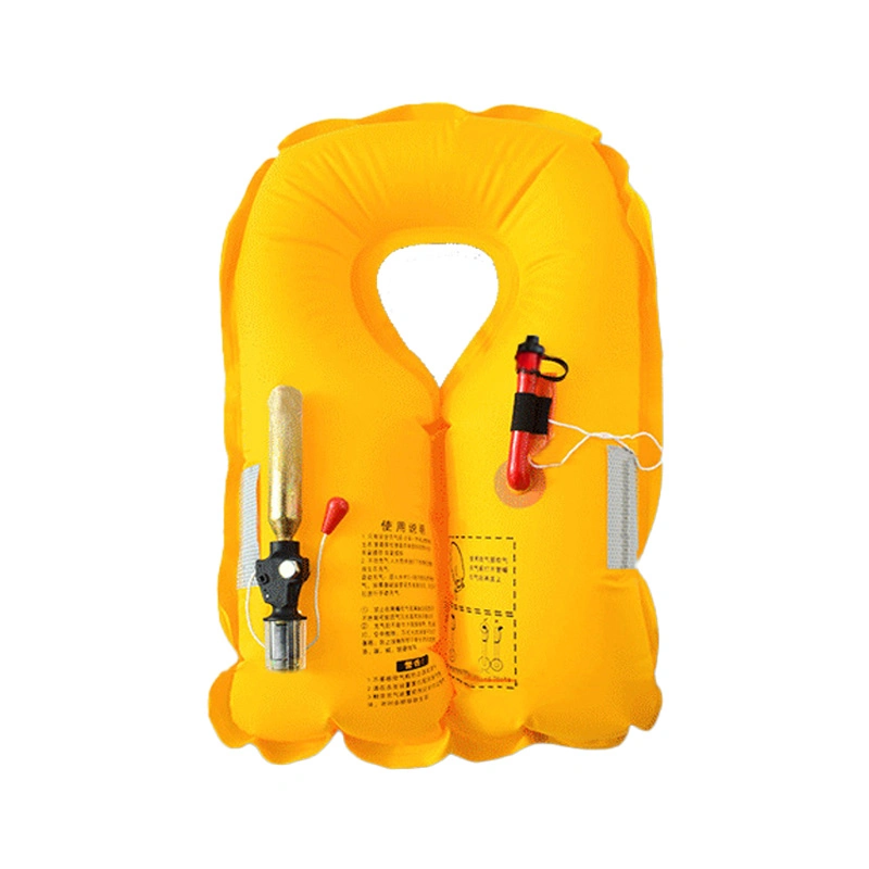 150N automático opcional Color Inflatable Life Jacket con hebilla ajustable Para adultos