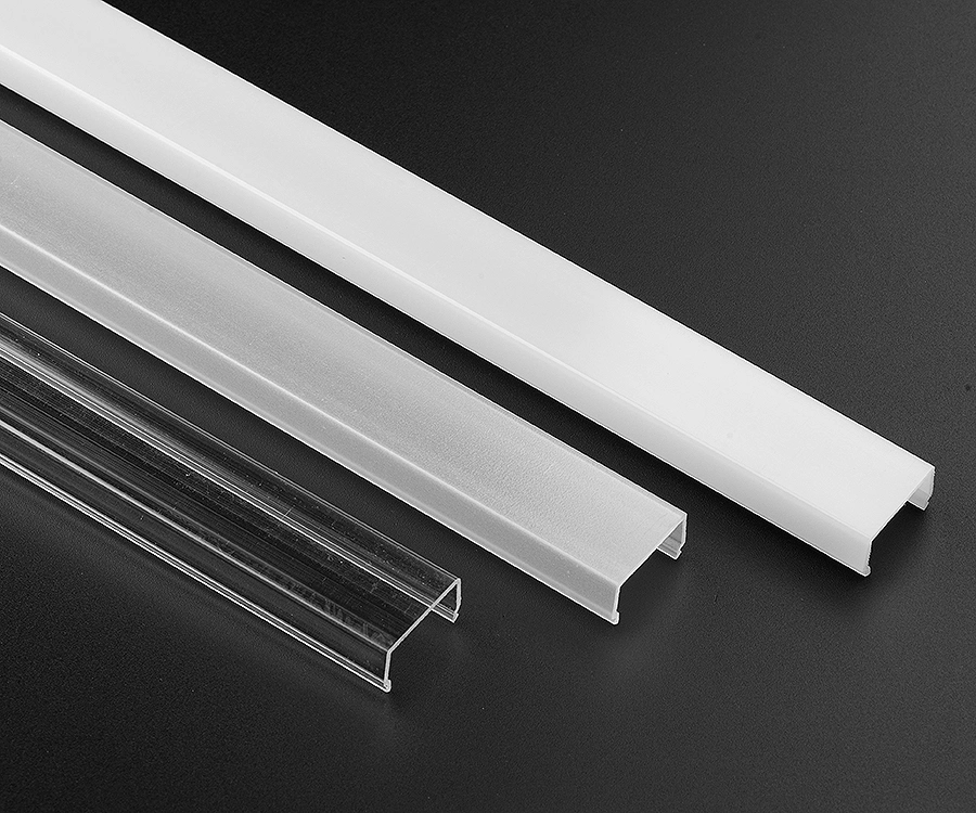 LED Aluminium Profil mit Acryl Abdeckung rechteckige Form