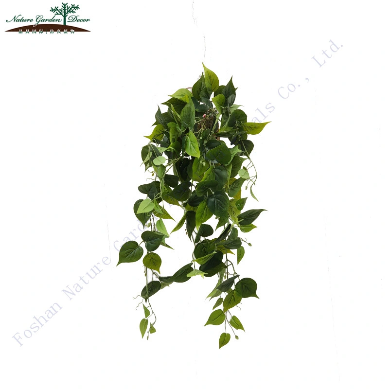 Indoor Decor Orange Maple Leaves Vine Faux Artificial Plant Hanging