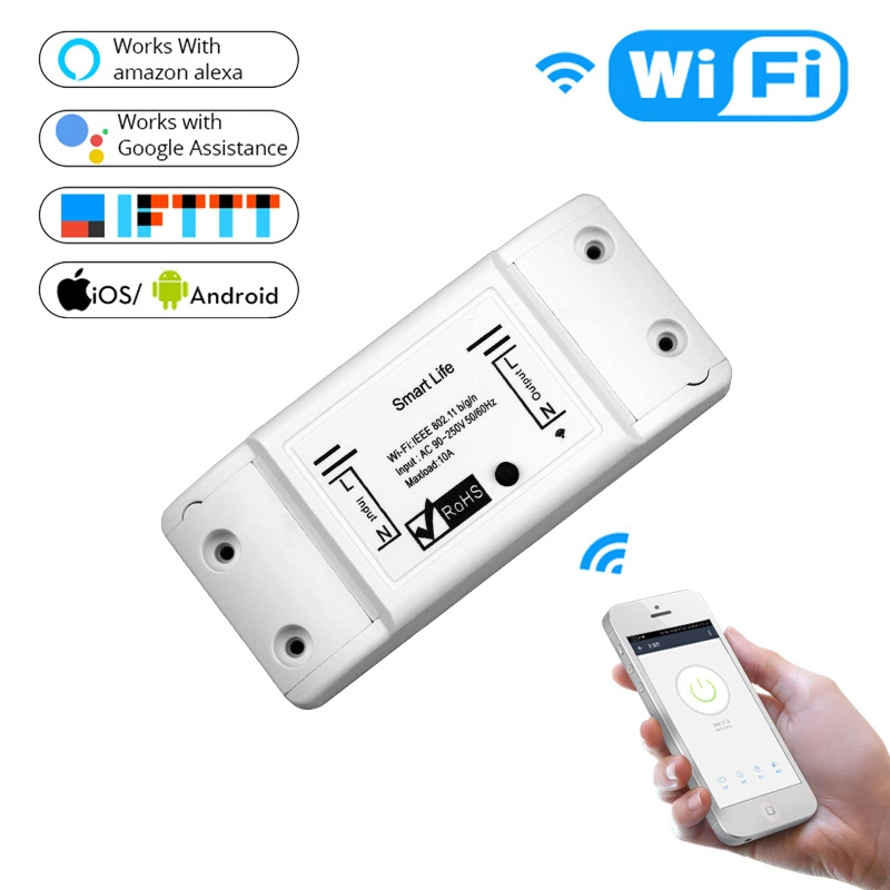 10A LED Lighttuya Smart Life WiFi APP Amazon Alexa Voice Controller Dimmer Switch