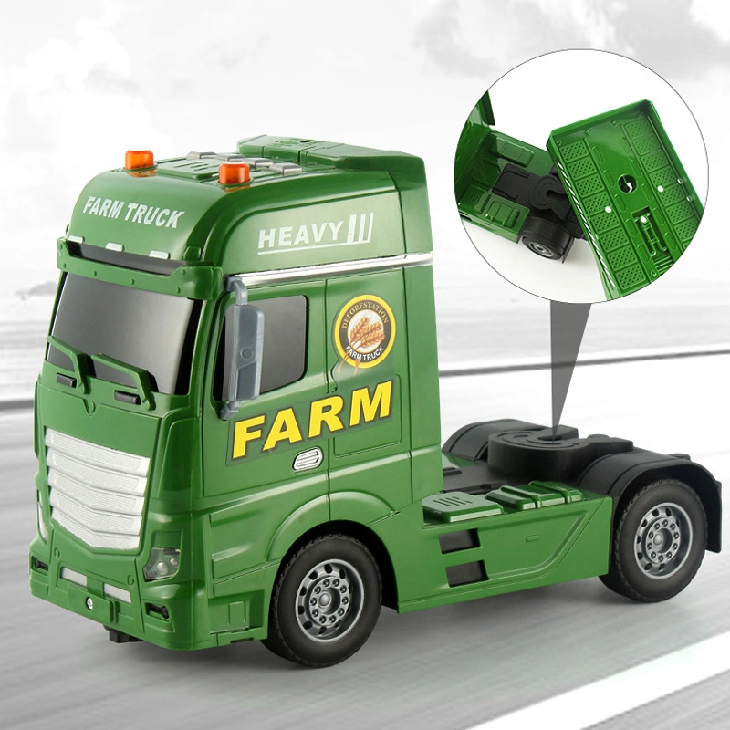 Farmer Flats Автомобили с автоавтомобилями и самолетами Детские игрушки Chilren Toy Transporter Truck Boys Подарочный трактор с. Свет и музыка