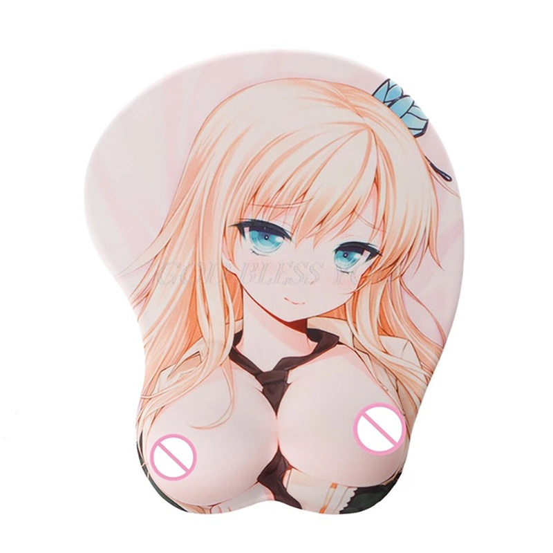 3D Custom Printed Boobs Mouse Pad Silica Gel Anime Wrist Rest Breast Custom Boom Mouse Pad