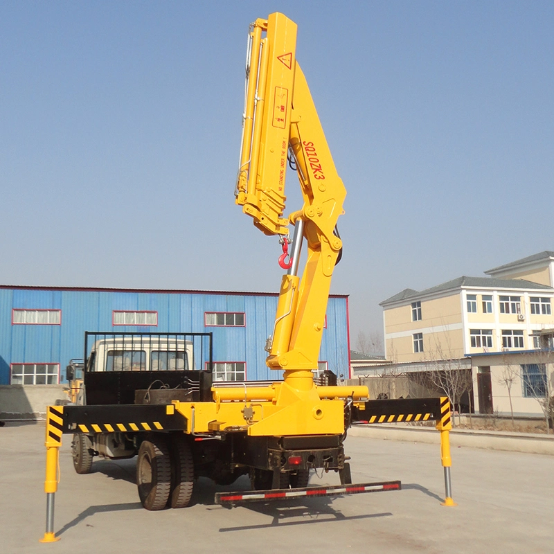 Hot Sale Bob-Lift 10 Ton Hydraulic Liftingknuckle Boom Truck Mounted Crane Mobile Crane Manufacturer for Construction