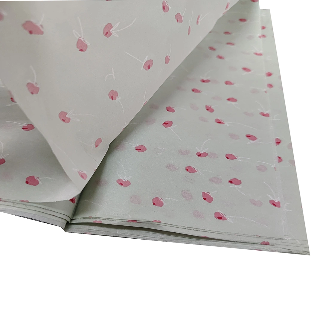 Custom High quality/High cost performance Printed Color Logo Wrapping Tissue Paper