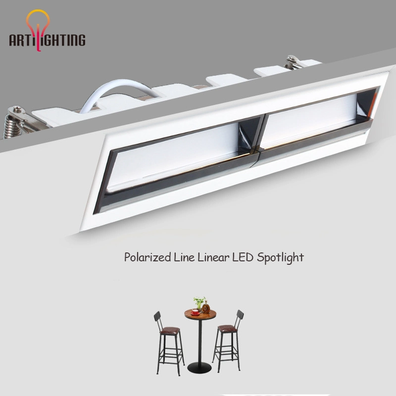 Wholesale/Supplier Embedded 10W 20W 30W Polarized LED Wall Washer Linear Light for Exhibition Museum Background Lighting