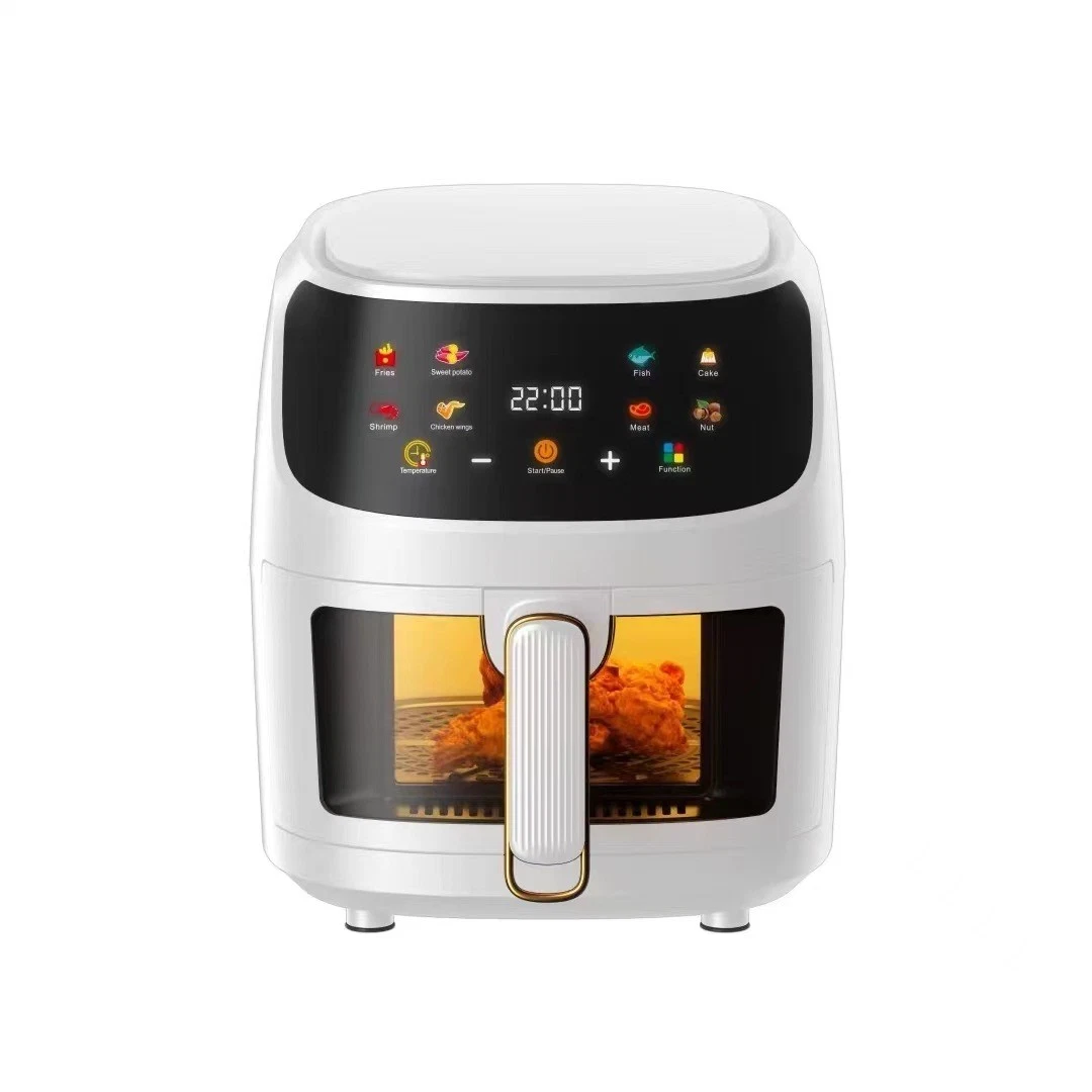 8 Litre Visible Glass Window Air Fryer 8L Visible Air Fryer 8 Liter Visual Air Fryer 8L Silvercrest Air Fryer Electric Digital Colour Touch Screen Air Fryer