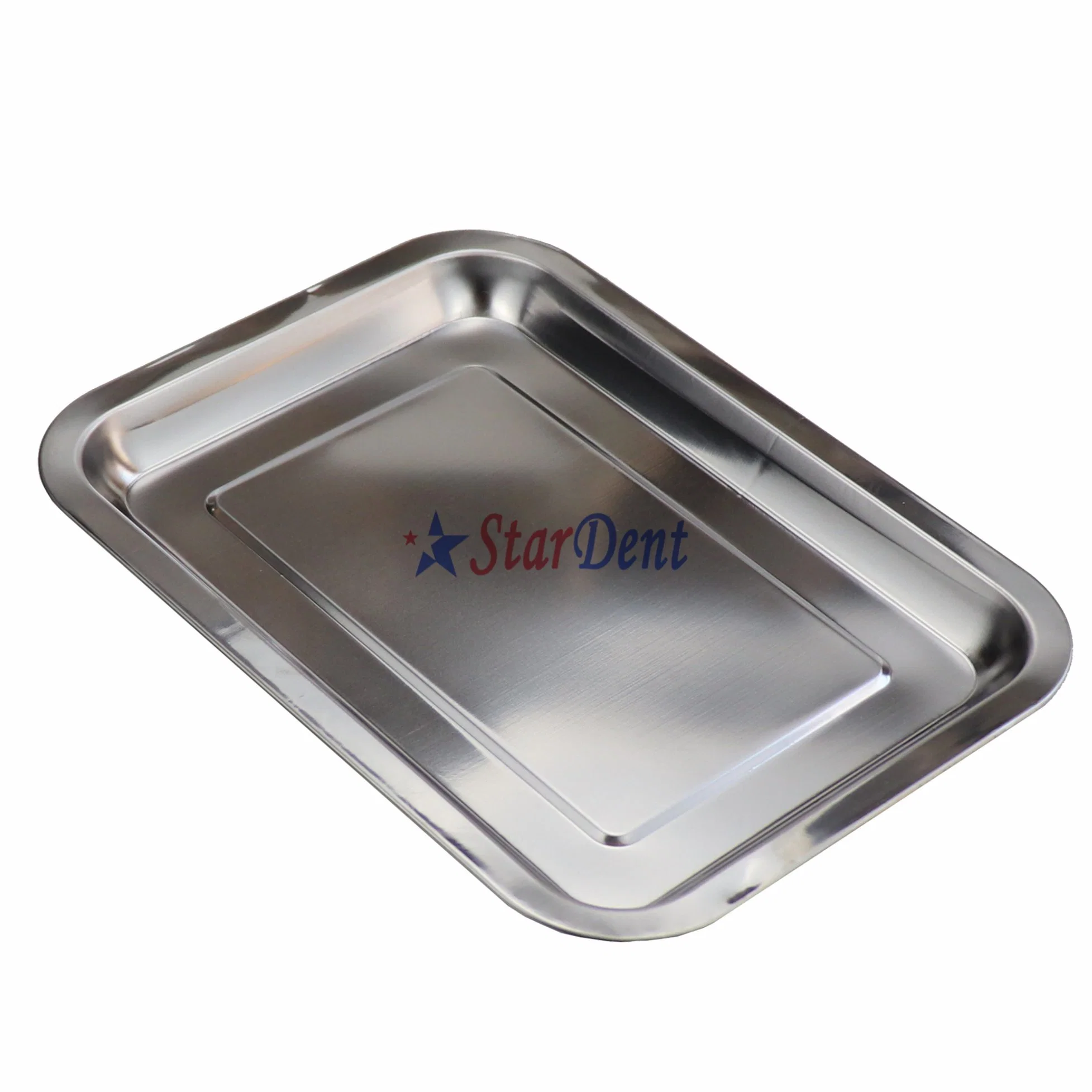 Bigger Size Dental Tool Disk Stainless Steel Dental Tool Tray for Clinic Instrument