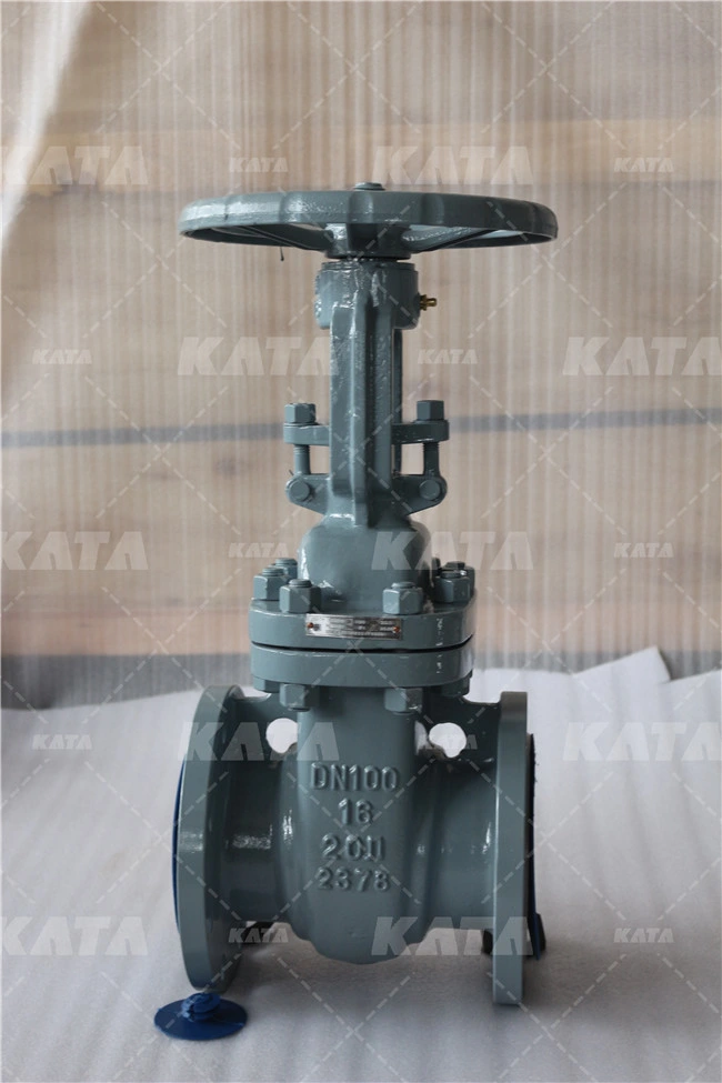 GOST Gate Valve Rising Stem Cast Steel Flanged Handwheel Operation