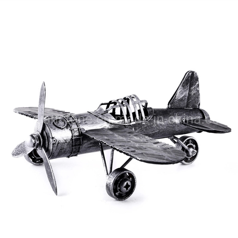 Старинных ремесел искусства ручной работы утюга небольшой воздушный интерьер металлические модели самолета