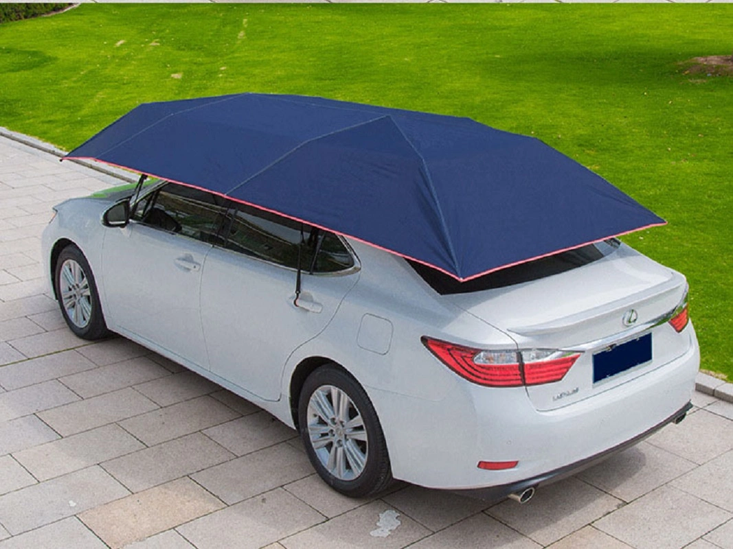 Car Umbrella Semi Automatic Folded Portable Car Protection Umbrella