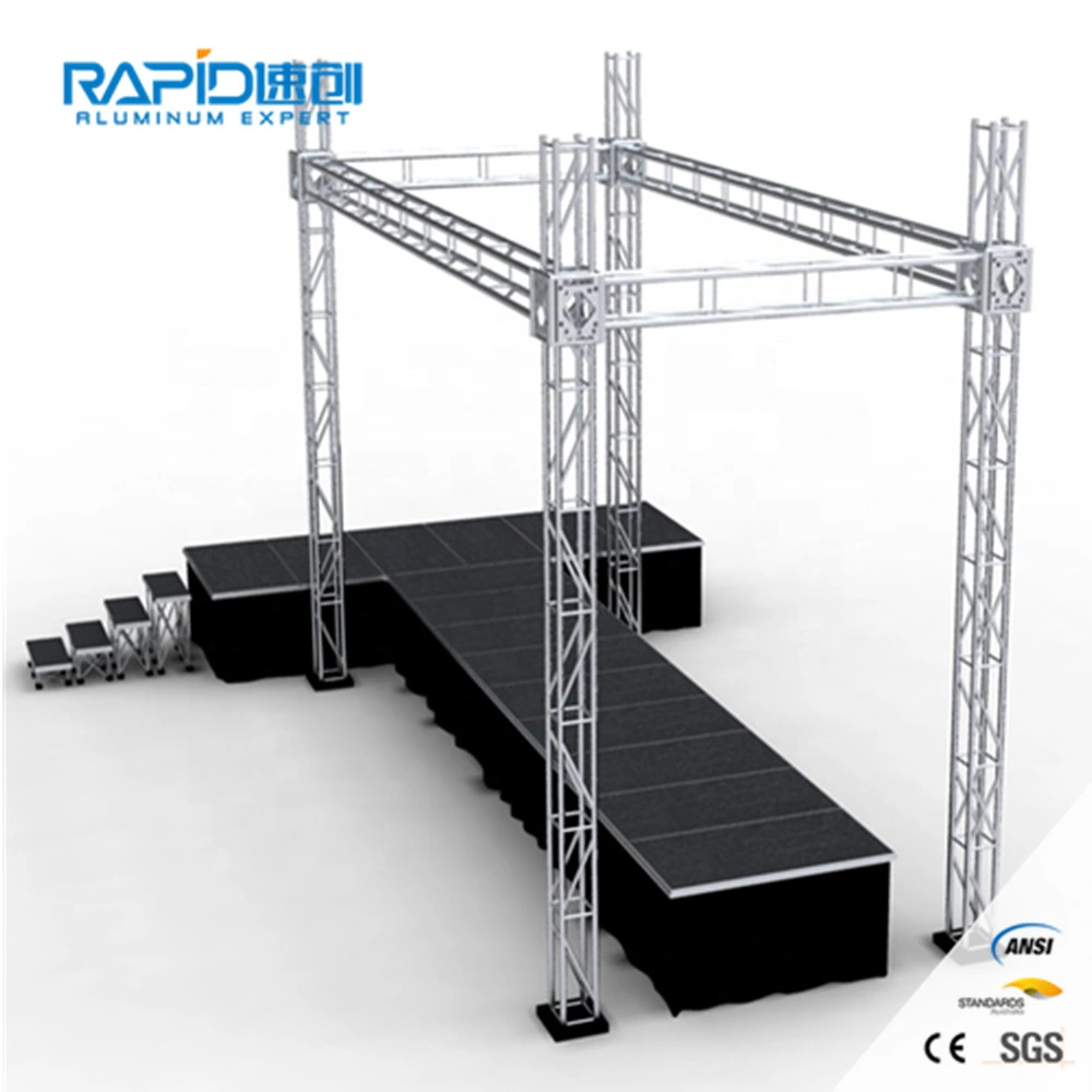 Aluminum Moving Decoration Mobile Folding Portable Platform Event Wedding Stage