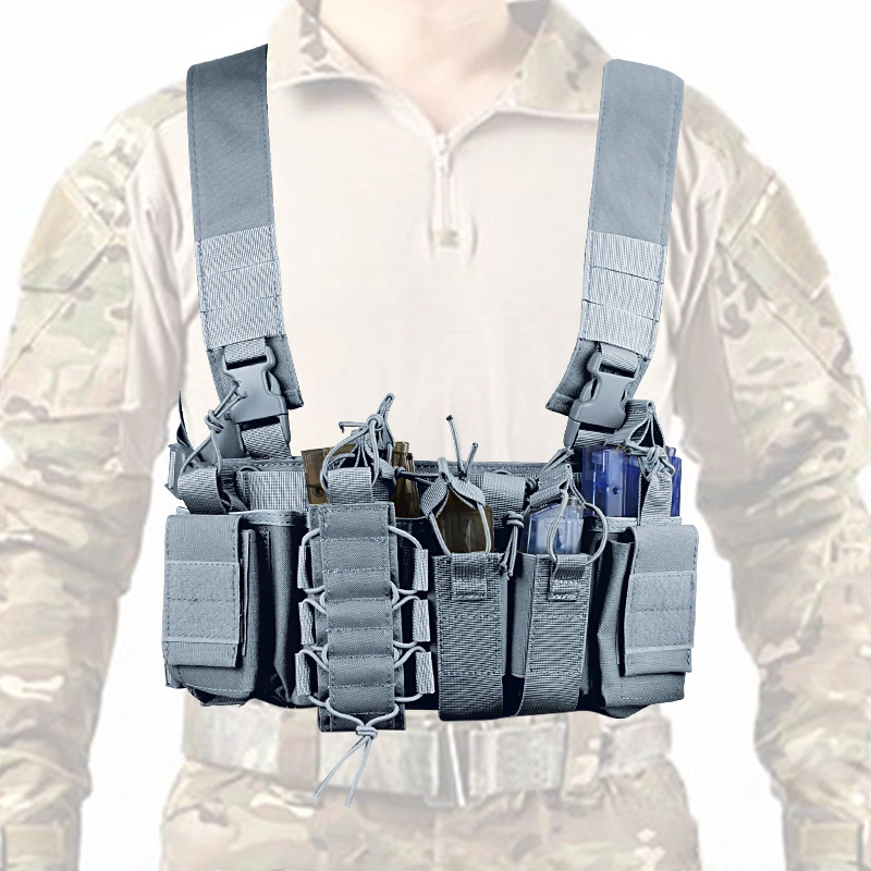 Molle Chest Rig Vest Combat EDC Pouch Medical Kit Tool Holster Tactical Vest