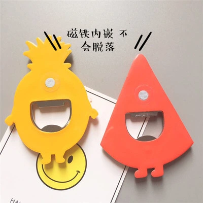 Cute Fruit Bottle Opener Refrigerator Sticker Silicone Opener