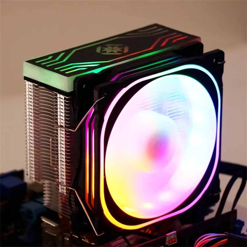 Factory Copper Tubes RGB CPU Cooling Fan for Intel or AMD