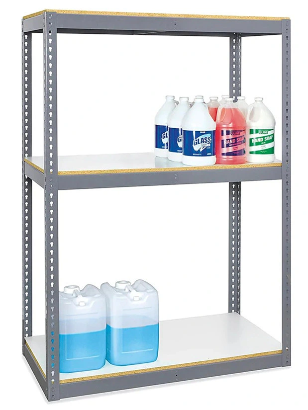 Bins Storage Boltless Rack Steel Wide Span Storage Racks with 3 Shelves Storage Boxes & Bins Metal Industrial Multifunction 1.2