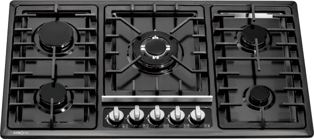 Atmoon Kitchen Equipment Black / Sliver Stainless Steel 5 Burner Cooking Stove / Kerosene Stoves