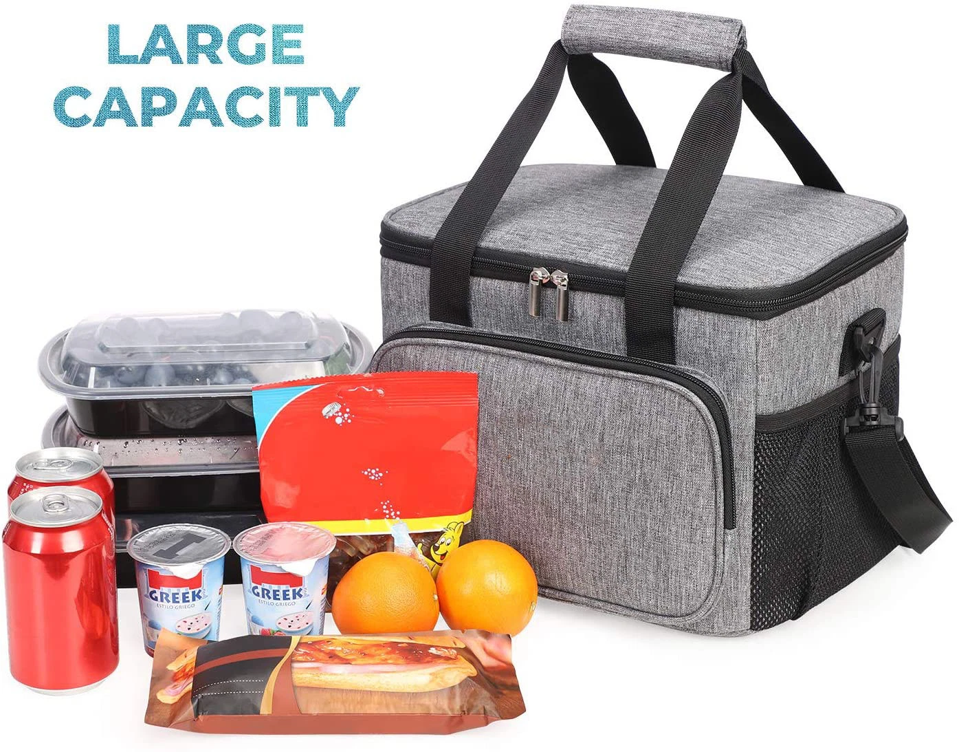 Large Lunch Bag Insulated Box Soft Cooler Cooling Tote for Adult Men Women