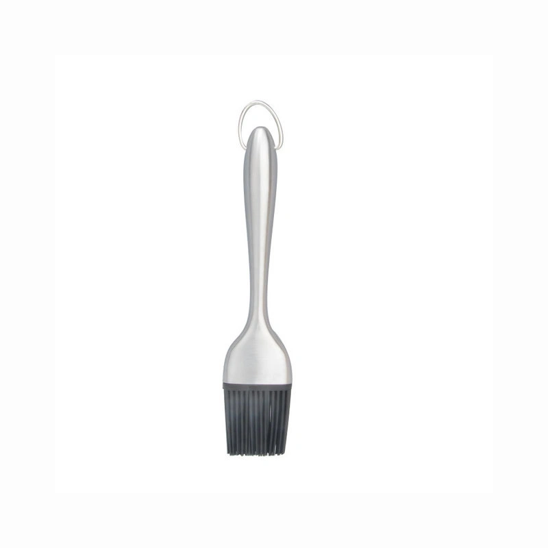 Brosse à biscuit en silicone pâtisserie barbecue pour griller la cuisson au four et la cuisson, manche en acier inoxydable résistant à la chaleur (disponible en 8 pouces et 12 pouces) Esg12259