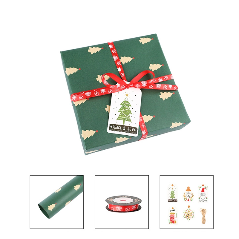 Wholesale/Supplier Custom High quality/High cost performance Christmas Gift Wrapping Roll Paper for Wedding Birthday Holiday Packaging