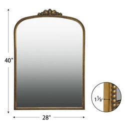 Fashion Arch Shape Gold Home Decor Foamed Wall Mirrors