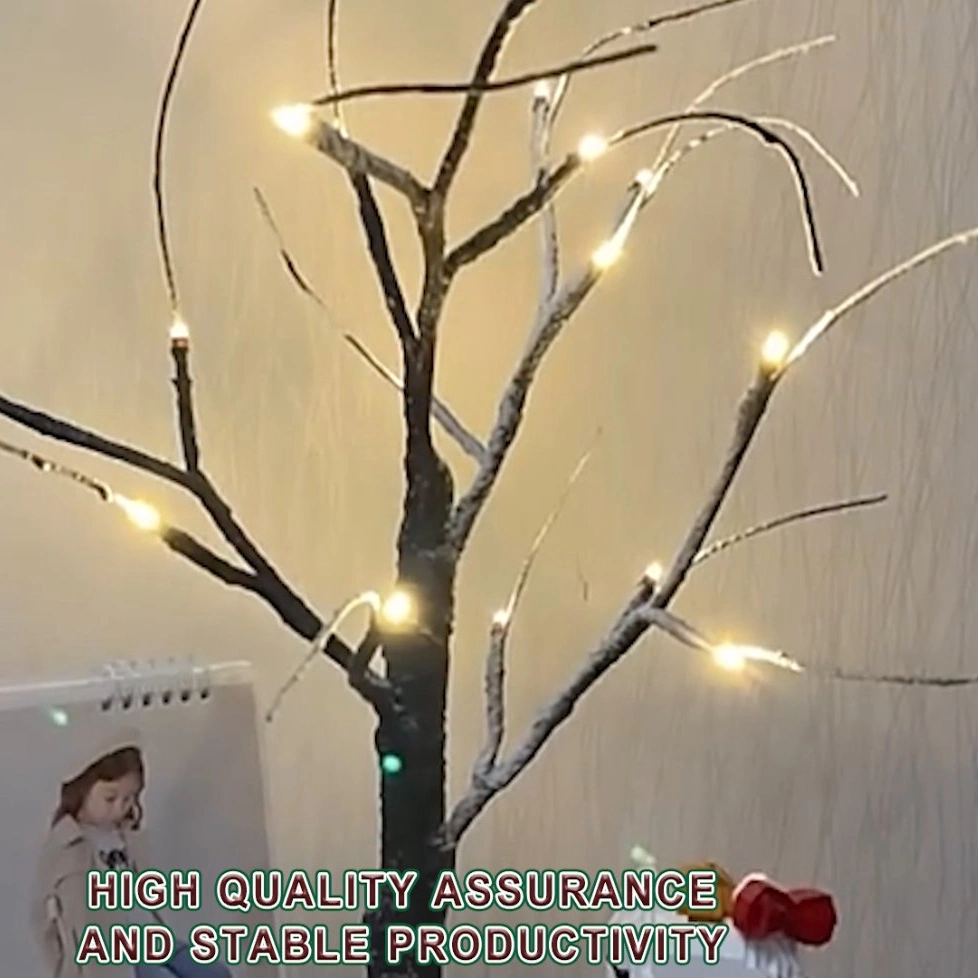 Copper Wire Tree Lamp Adjustable Branches Fairy Tabletop Bonsai Artificial Tree Lights