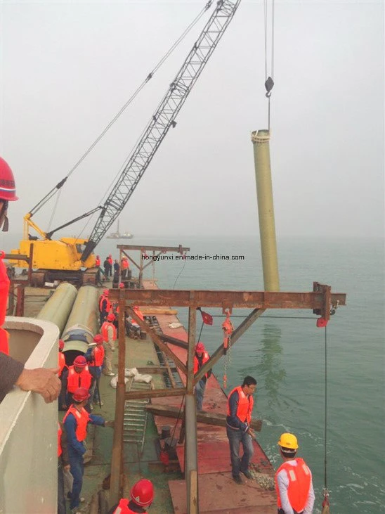 Fiberglass Pipe Across River or Sea