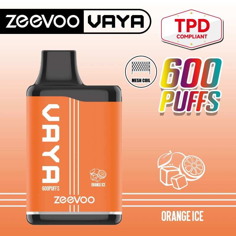 Zeevoo Vaya Vape Bar Vaporizer Newest 600 Puff E Cigeratte Disposable/Chargeable Tpd Vape Pen