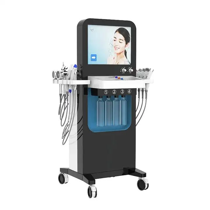 Oxygen Facial Machine Women Facial Dermaplaning Tool Microdermabrasion Hydro Machine Microneedle RF Beauty Equipment