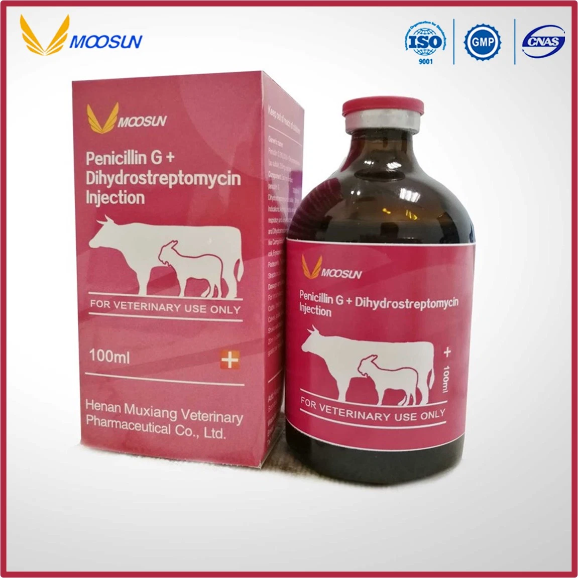 Penicillin und Dihydrostreptomycin Sulfat Injektion für den Veterinärbereich