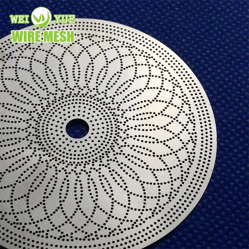 Chemical Corrosion Stainless Steel Etching Accessories Metal Wire Mesh Round Hole Mesh Filter Plate Mesh