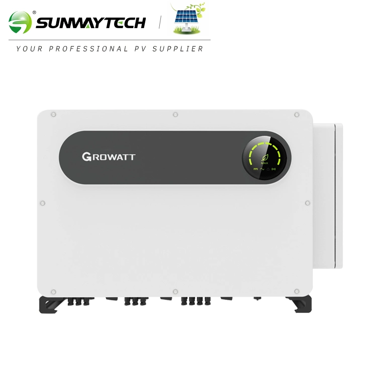 Growatt Trois Phase 100kw 125kw 250kw 500kw 1 MW Système Solaire sur Grille Onduleurs Onduleur d'Énergie Solaire Onde Sinusoïdale Pure avec LCD