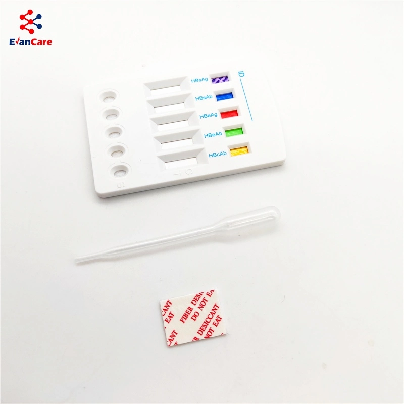 High Accuracy HAV HBV HCV Hev Disease Whole Blood Test Cassette HIV Test