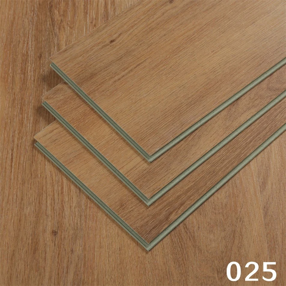 Revêtement de sol en PVC SPC en vinyle à verrouillage anti-rayures de conception en bois composite